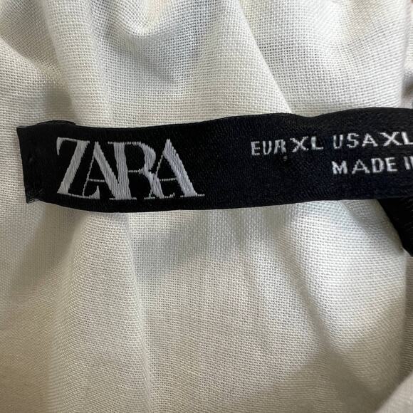 Zara Tweed Bustier Top Pink Blue XL Plaid Checkered Metallic Threading Crop Top - Picture 7 of 12